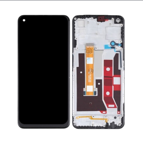 Touch+Dispaly com Frame Oppo A53 5G/A53S 5G 6,5" Preto Touch+Dispaly com Frame Oppo A53 5G/A53S 5G 6,5" Preto